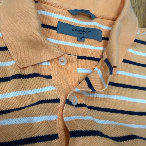 Givenchy Striped Polo Cotton Size M - Picture 10 of 14